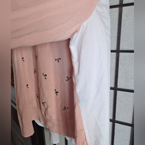 Pink Detail 2 in One Sweater Blouse - Picture 4 of 8